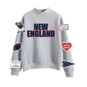 New England Football Mock-Neck Fleece
