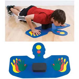 212 MAIN Push Up Training Mat - Colorful Layout, Foam Support, Instructional Strength & Home Fitness Gear