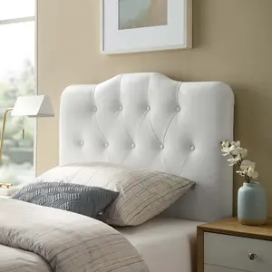 Modway Annabel Twin Upholstered Vinyl Headboard in White