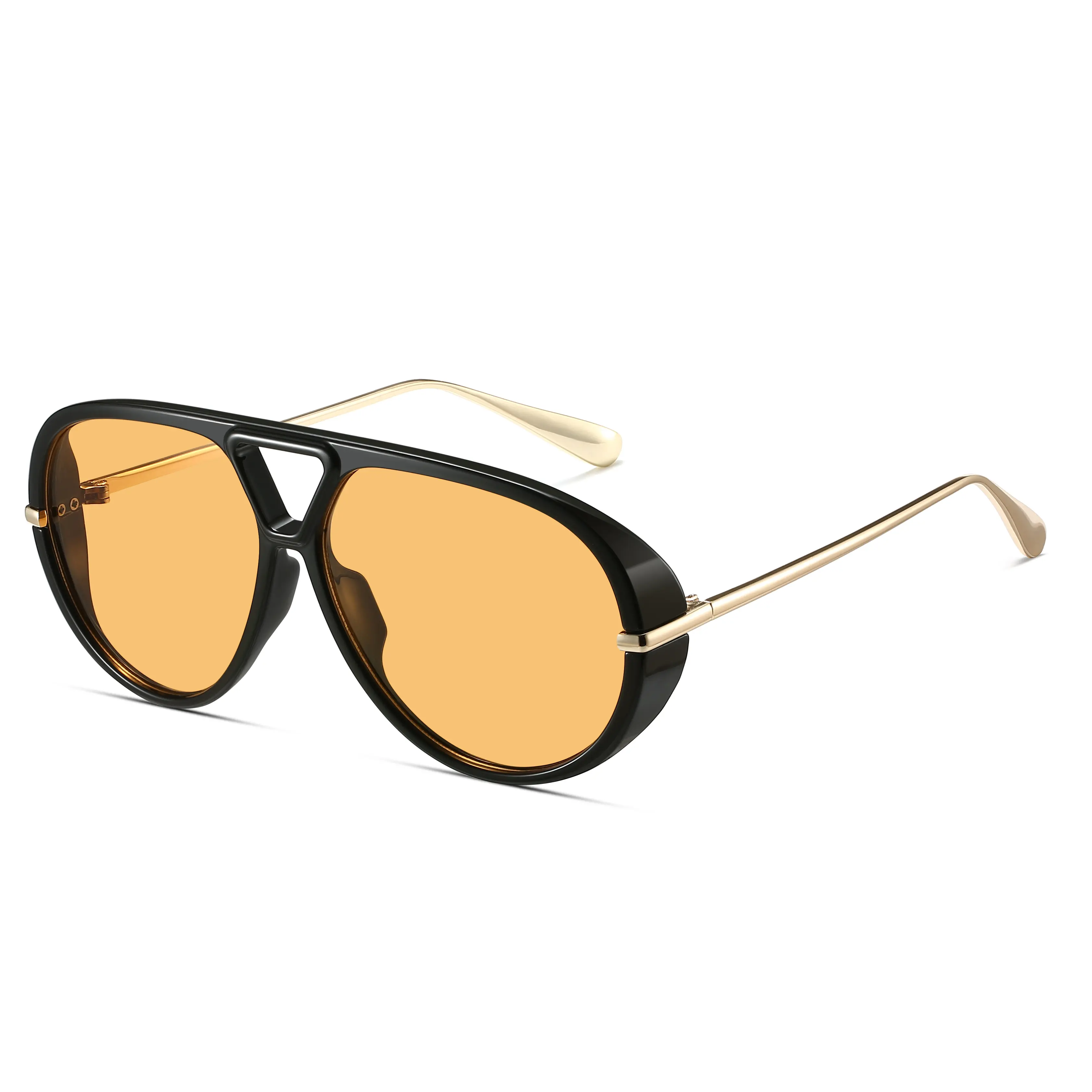 kimorn Sunglasses for Women and Men, 70s Style Oversized Aviator with Metal Frame, UV400 Protection for City Streetwear and Casual Wear, Aviator Full Rim