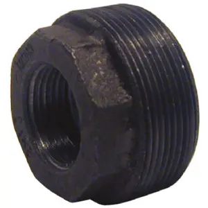 212 MAIN Pannext B-BUS1007 Black Hex Bushing - 1 in. x 0.75 in. Hex Shape Fitting for Boating, Water Sports