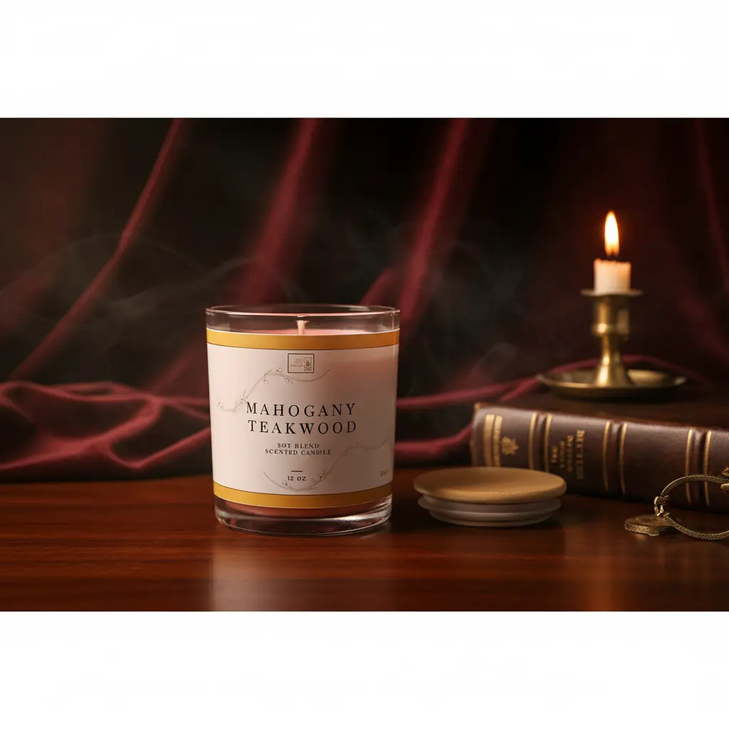 Mahogany Teakwood Candle