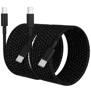 2-Pack 60w USB-C Fast Charging Cable, Durable 3ft/6ft/10ft USB Type-C Charger for iPhone 17/16/15 Series, iPad Pro, Macbook Air