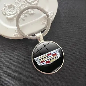 Cadillac Ats Bls Ct4 Ct5 Ct6 Cts Escalade Ext Slr Sls Srx Sts Xt4 Xt5 Xt6 Metal Alloy Car Logo Keychain Keyring Key Chain Pendant