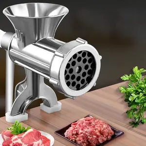 Small Meat Grinder, Food Processor, Manual Meat Grinder,Food Chopper Grinding Machine, Sausage Staff Maker,Sausage Meat Grinder, Vegetable Chopper for HomeMincing Pork Kitchen Use (1pcs/2pcs)