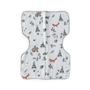 Cotton Muslin Burp Cloth - Forest Friends Cotton Muslin Burp Cloth - Forest Friends