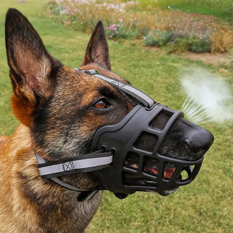 Adjustable Breathable Dog Muzzle with Adjustable Harness - Safe, Comfortable Mouth Cover for Biting, Training, Small/Medium/Large Dogs