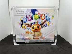 CASEMON Pokemon Card Acrylic ELITE TRAINER BOX ETB Hard Display Case Magnet Lid (Display Case only)
