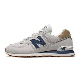 New Balance NB 574 Retro Fabric Cushioning ML574LGI Durable Support Low-Top Running Shoes Unisex Gray