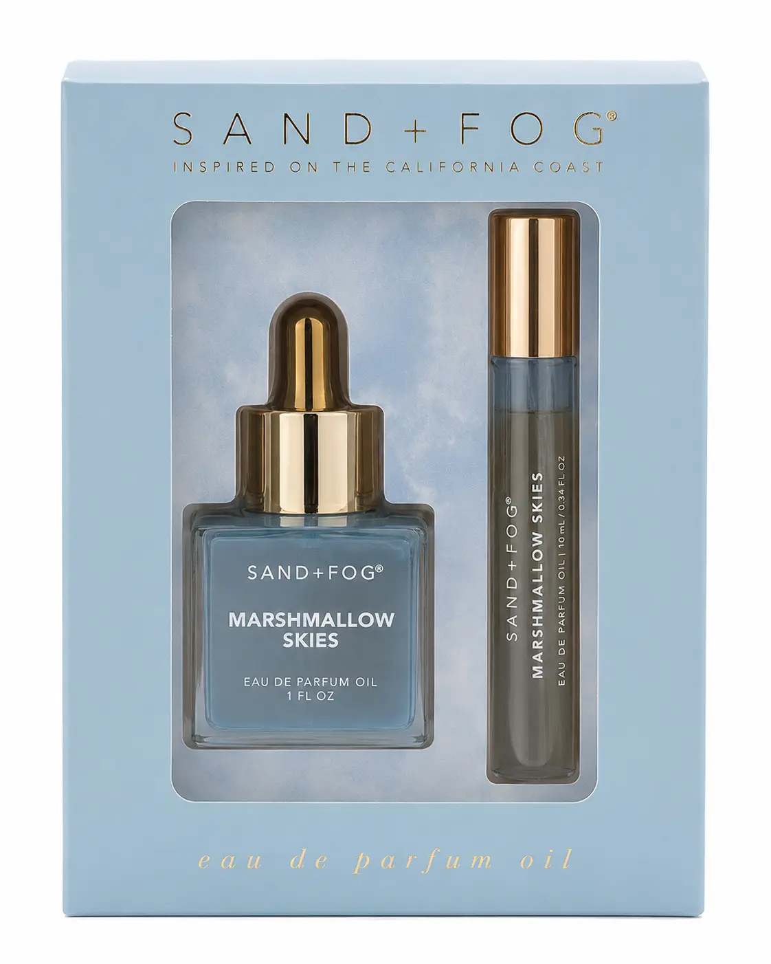SAND AND FOG Alcohol-Free Eau de Parfum Oil Gift Sets - Multiple Scents with Pineapple, Ginger, Peach, Pistachio, Orchid Blends, Dropper Bottle & Roll-On - Sweet Elegant Unique Fragrance for Women's Daily Use or Special Occasions