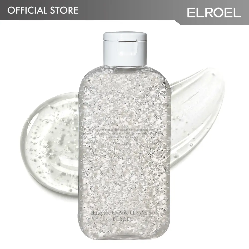 ELROEL Enzyme Capsule Cleanser - Official Product Refining and Gentle Exfoliating Foaming Cleansing Face Wash with Miracle and Keratin Enzyme, PHA and Hyaluronic Acid - Korean Skin Care for All Skin Types 5.41 Fl Oz