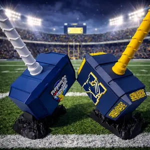 Fully Customizable 3D Printed Hammer with Logo 17x9x6 Inches