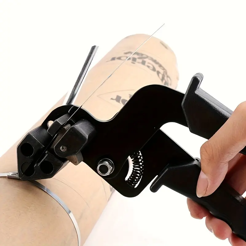 Heavy-Duty 12mm Self-Locking Banding Cinch & Cut Tool - All-In-One Zip Tie Tensioner With One-Handed Operation For Cable Ties, Cable Management, Cord ManaSynthetic Gemstoneent, Packaging, Marine Use - Professional Grade Industrial Hardware