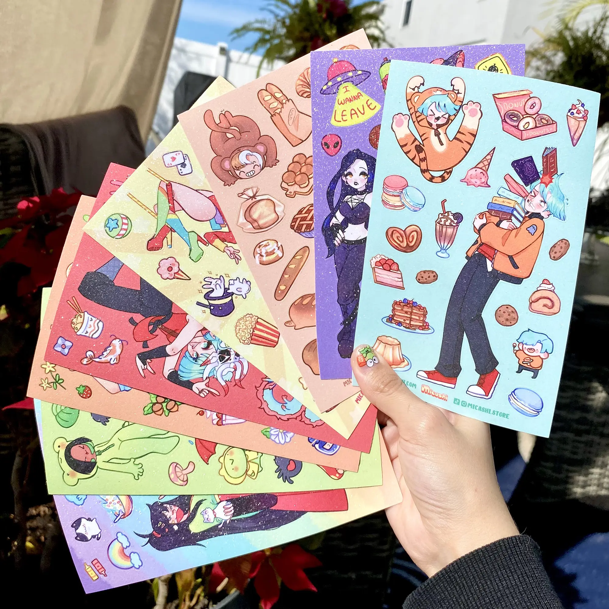 Cute Original characters Vinyl Sticker sheets compilation!
