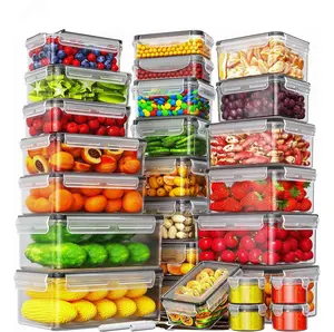 [Local Stock]  40 Pcs Airtight Food Storage Containers Set (20 Containers & Lids), Leakproof, Reusable, BPA-Free Meal Prep Fridge Organizers Stackable