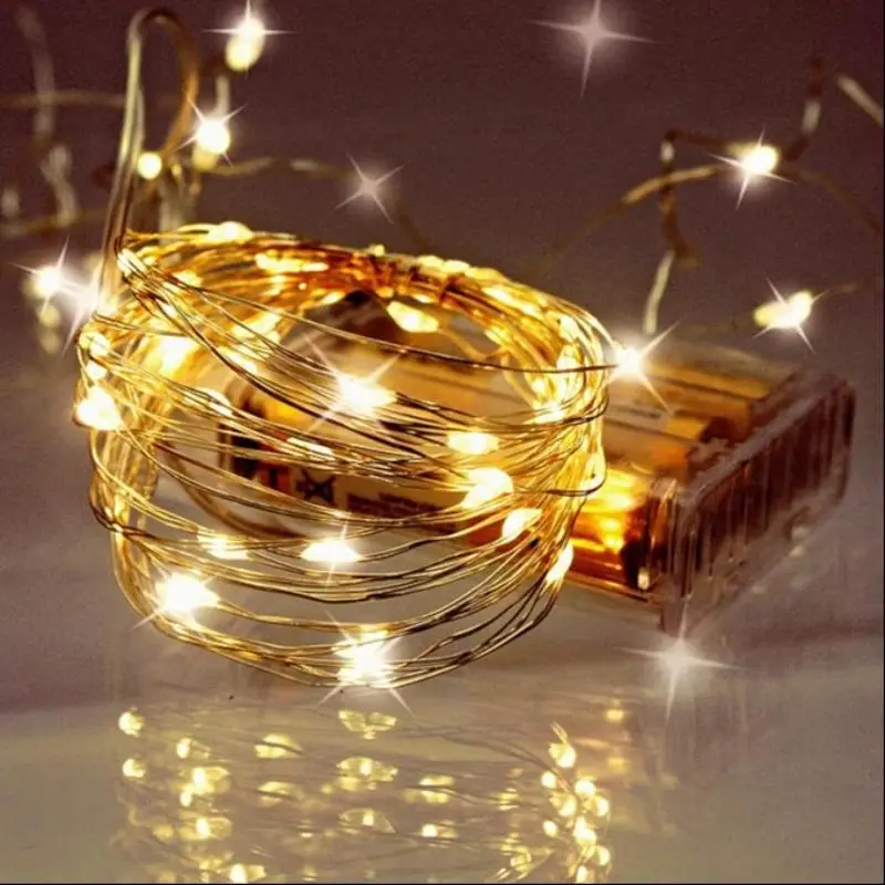 Battery Powered LED String Light, LED String Light, Decorative Light for Bedroom, Indoor, Christmas, Party, Wedding, Garden, Valentine's Day Decoratio