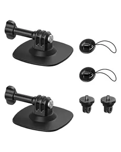Flexible Adhesive Mount Compatible for Insta360 Helmet Mount X5 X4 X3 Ace Pro for Go Pro Hero Action Camera Base Kit for DJI Osmo Action Sports Camera Accessories (2Pcs)