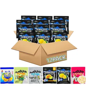 12 Packs Malaysia Himalaya BIG FOOT Himalayan Rock Salt Lemon Mint Candy Soothing Throat Drops Refreshing Flavor 15g Each Pack  Asian Snack