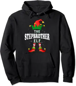 Xmas Stepbrother Elf Family Matching Christmas Pajama Pullover Hoodie - Jaheimca Shop 55B0C54CN21V