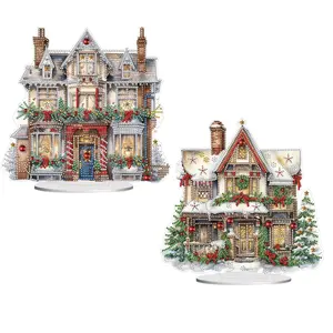 Special Shape Diamond Art Table Decor Christmas House Table Top Diamond Painting Decor