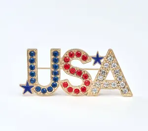 Denim & Co. Choice of Americana Brooch