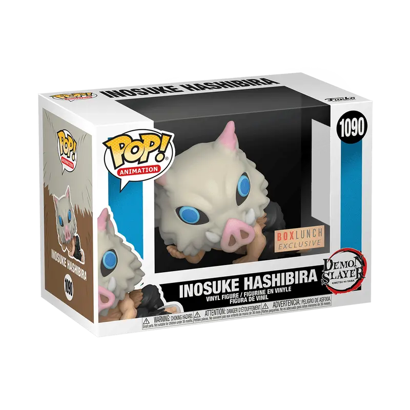 Funko Pop! Demon Slayer - Lounging Inosuke #1090 Exclusive (Sticker may vary) Collectible Pop Vinyl Figure