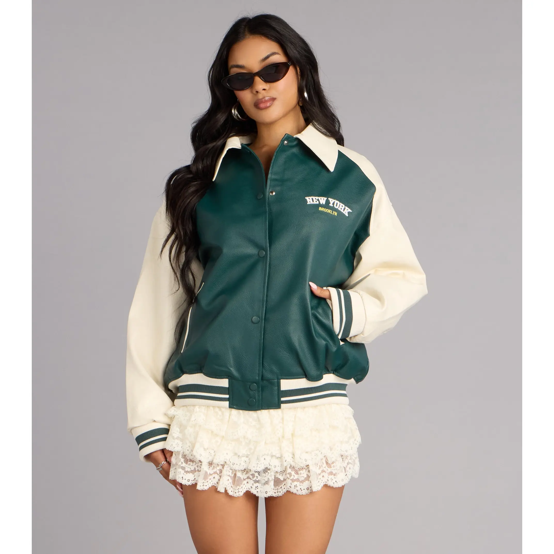 Play It Cool Varsity Bomber Jacket