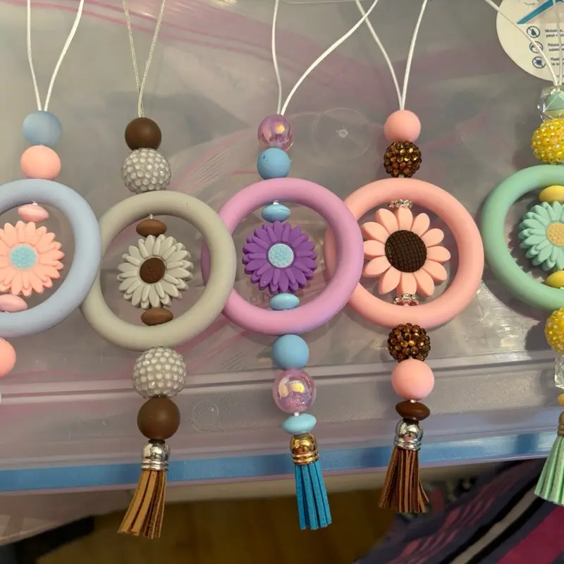 Beautiful Car Charms for Hanging from Your Rear View Mirror - Customizable with Character, Sports Teams & Various Items