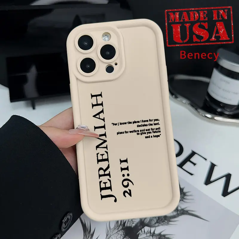 Durable TPU Phone Case for iPhone 15,16,14 Pro Max,13,12,11,XR,XS Plus E - Simple Text Pattern, Shockproof, Non-Slip, Military-Grade Protection Mobile Phone Accessory, Accessories