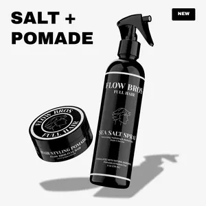 Flow Bros Volume Duo | Sea Salt Spray + Pomade | Texture & Medium Hold | Limited Time Bundle