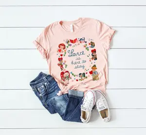 Vintage Little Golden Happy Valentine's Love Day | UNISEX Relaxed Jersey T-Shirt for Women