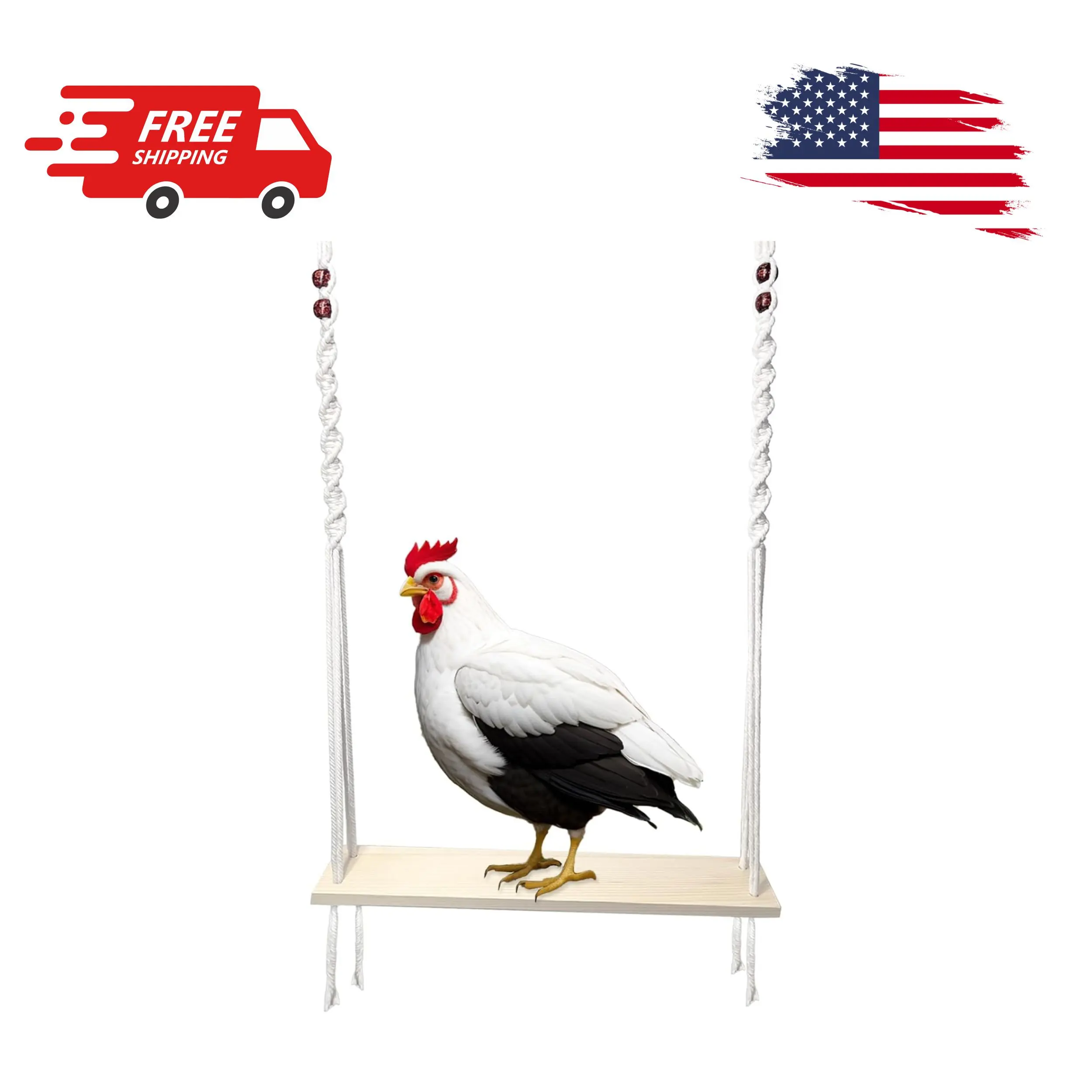 Chicken Swing Toy for Large Chicken Coop, Chicken Enrichment Toy