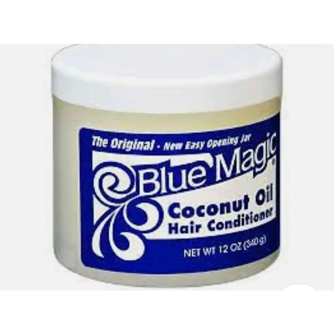 Blue Magic Coconut Oil Conditioner, 12 oz., Dry Hair Type, Repair Split Ends, Moisturizing, Jar