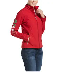Ariat Women's Team Mexico Softshell Zip-Up Water Repellent Jacket - 10033526