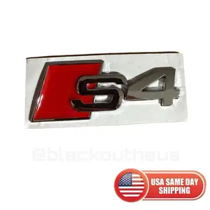 Audi S4 A4 Sport Trunk Emblem Badge Logo Chrome 3M Included