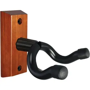 Guitar Wall Mount, Mahogany  Guitar Hanger, U-Shaped Guitar Wall Hanger Mount, Guitar Holder Hook Stand Wall for Acoustic, Electric Guitar, Banjo, Bass, for Guitar Player Men Boy