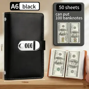 Cash organizer with password protection and transparent pocket