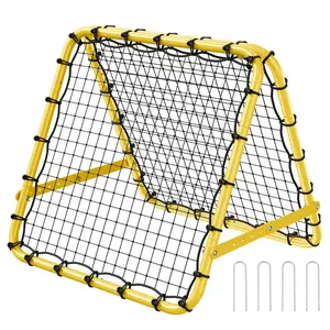 40x35x37 Inches Soccer Rebounder Net Kick-Back Portable Football Training Equipment For Practice Drills And Pass Returns, Durable Outdoor Indoor Net System, Ideal Gift For Players And Coaches