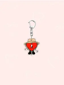 Cosplay Singer Bad Rabbit Red Heart Acrylic Funny Keychain Surprise Collectibles Cute Frogs and Sharks bagcharm Cute phone Pendant Keyrings Jewelry Accessories For Fan Gifts
