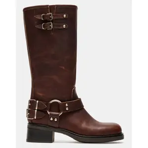 Steve Madden ASTOR BROWN LEATHER Boots