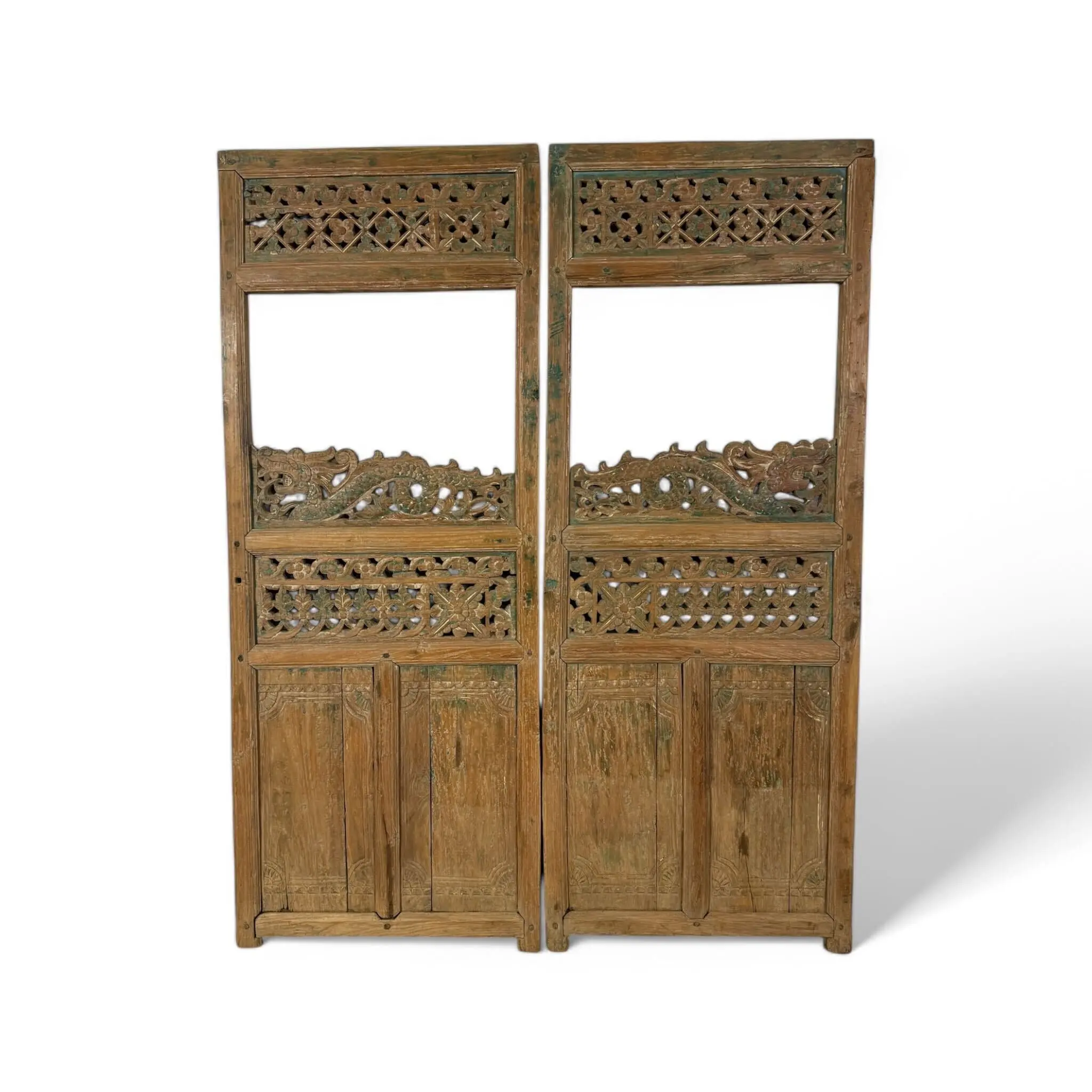 Pair of Indonesian Wooden Doors