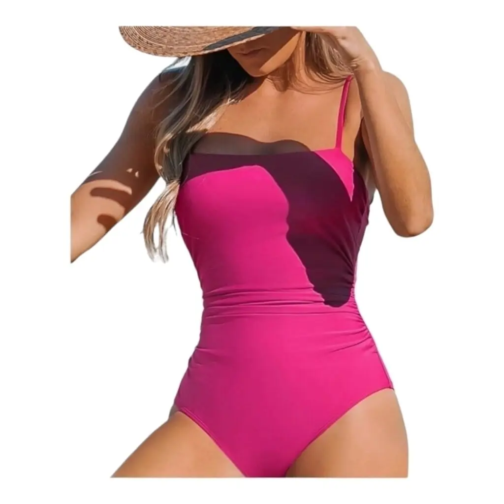 CUPSHE One Piece SwimSuit Square Neck Cutout Back