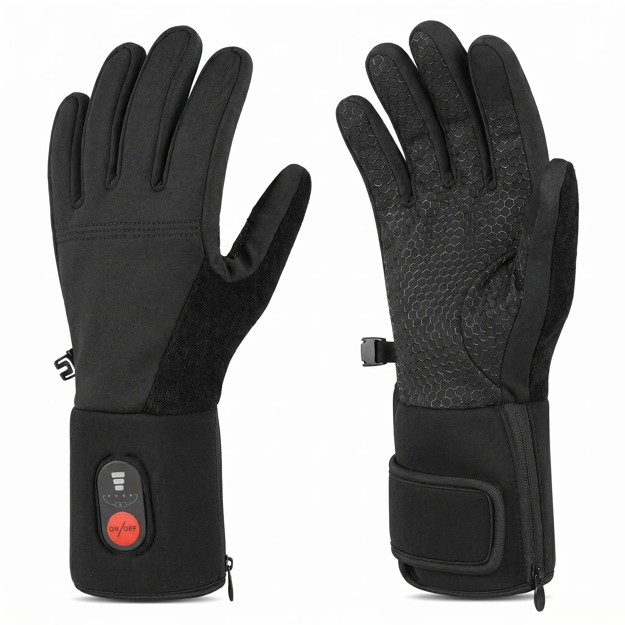 Heated Glove Liners for Men Women, Thin Rechargeable Touchscreen Winter Gloves
