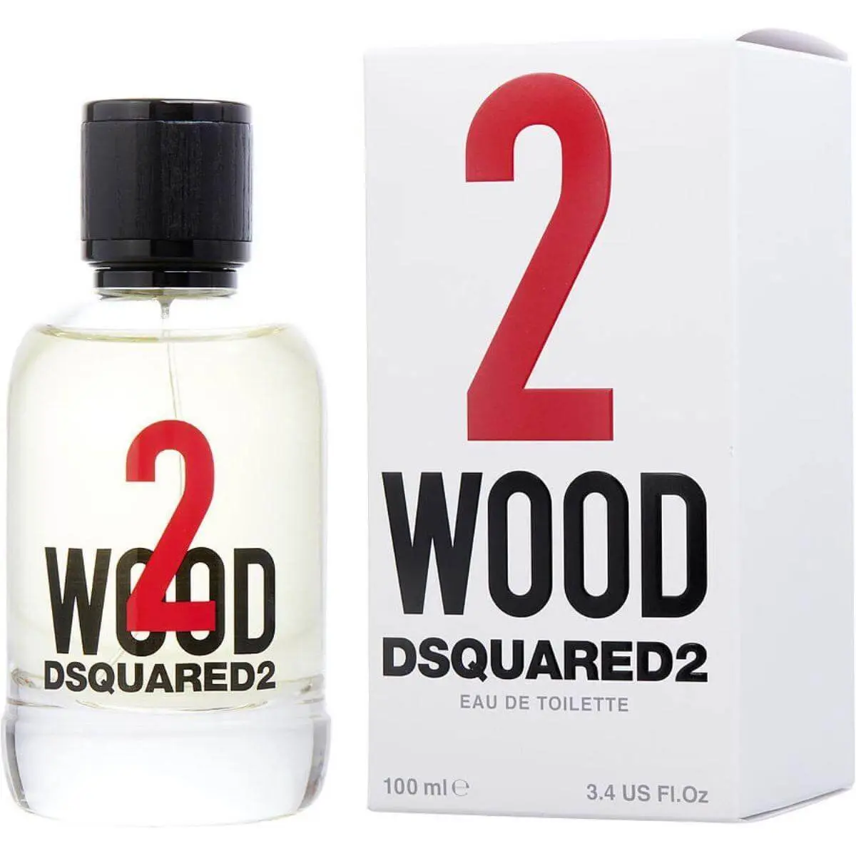 Dsquared2 2 Wood Unisex EDT - 3.4 fl oz, Zesty Lemon-Lime Fragrance with Musk Amber, Packaged New in Box, Unisex Fragrance for Beauty & Personal Care, Zesty Unisex Fragrance, Lemon-Lime Unisex Fragrance