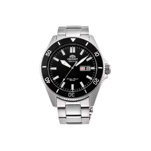 Orient Kanno Men's Automatic Diver Stainless Steel Watch, Black Dial, 200m Waterproof, Day-Date Display, Model RA-AA0008B39B, Waterproof Watches