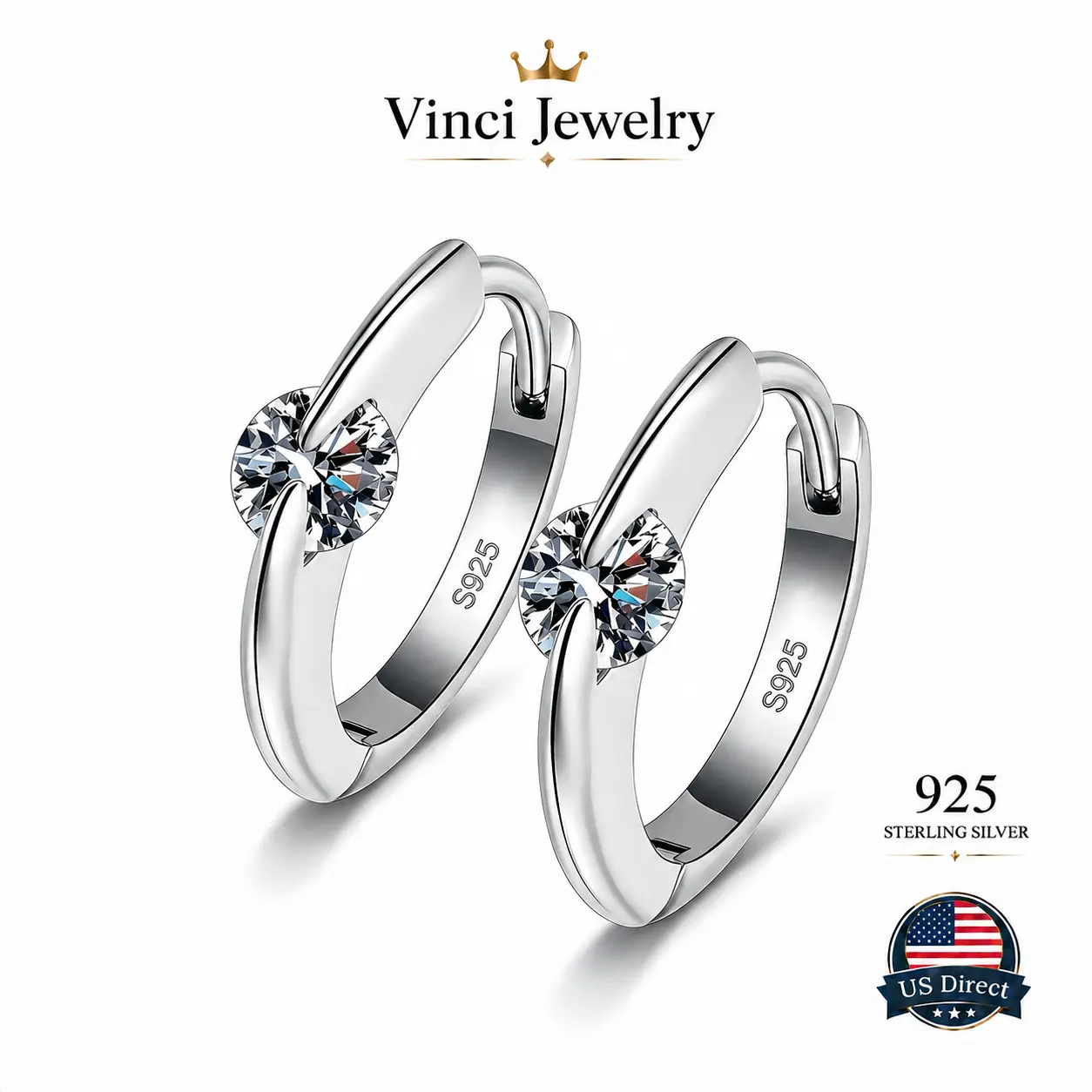 925 sterling silver Planet Orbit Hoop Earrings Celestial Earrings for Women Minimalist Cosmic Jewelry Sparkling CZ Huggie Hoops Everyday Luxury Gift for Wife Girlfriend Daughter Hypoallergenic Lightweight Earrings for Daily Wear Party Vacation & Date summ