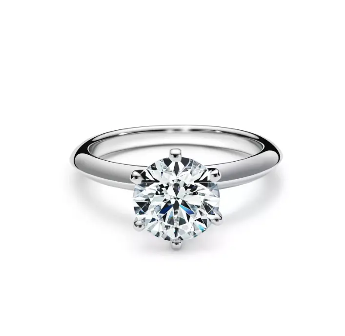 Pre-owned Tiffany The Tiffany Setting Engagement Ring in Platinum