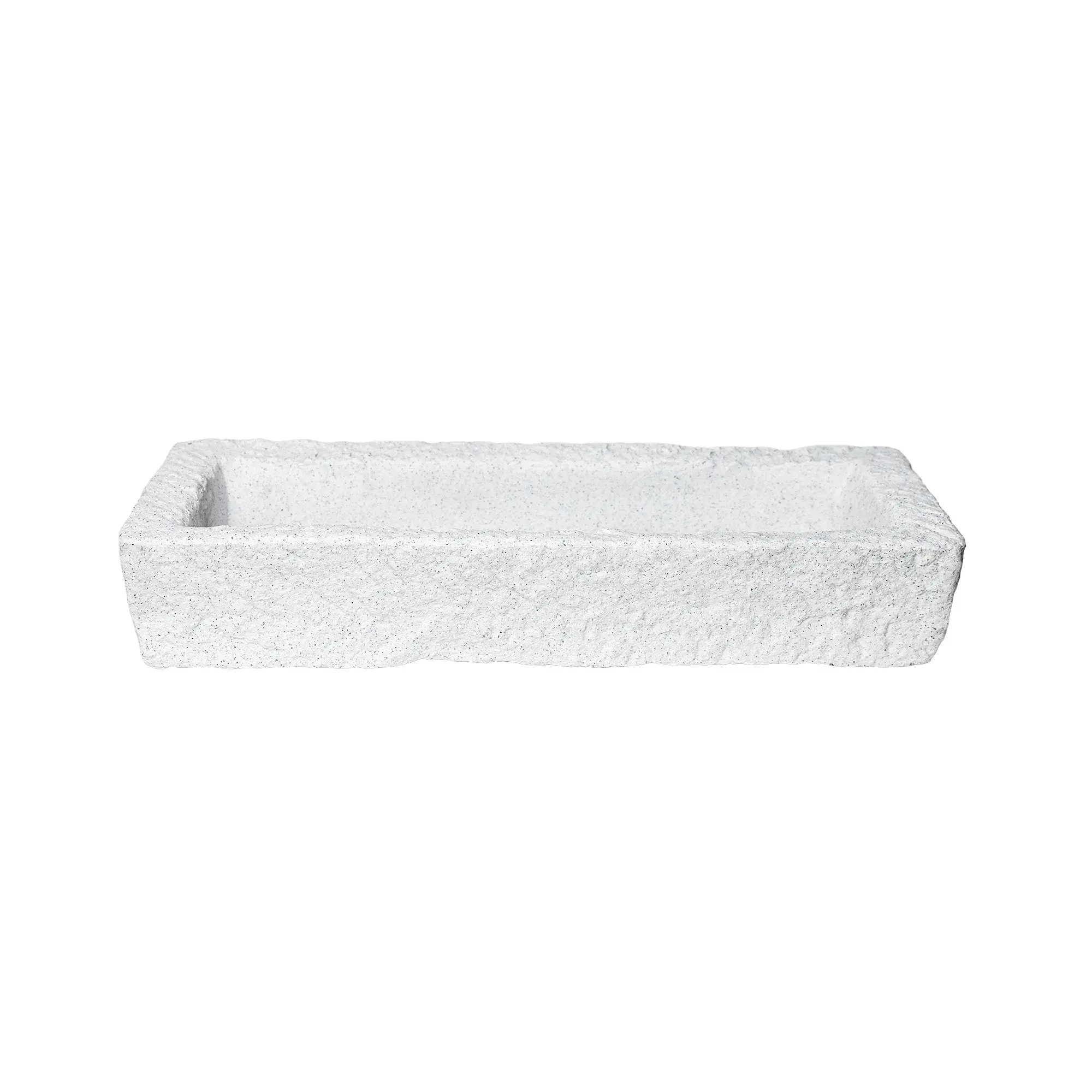 Large Limewash Trough Planter