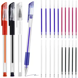 4 Colors Heated Erasable Pen with 20 Refills Heat Erasable Fabric Marking Pens for Sewing Quilting Embroidery Dressmaking