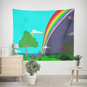 Gatekeep Girlboss The Big Lez Show, Landscape Tapestry Wall Hanging